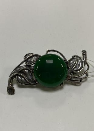 Серебряная брошь