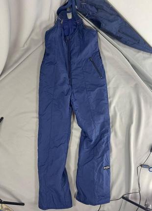 Зимний полукомбинезон теплые термо женские горнолыжные гирлыжные брюки blue seven
