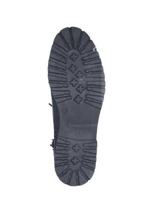 Шкіряні утеплені німецькі жіночі черевики берци комбат на підошві з протекторами на шнурках tamaris 39-40 розмір6 фото