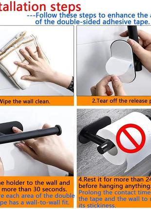 Держатель для туалетной бумаги mvm bss-1 ss клейкий из нержавеющей стали