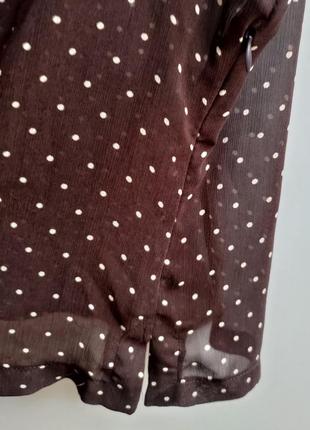 Блуза шифонова в горошок4 фото
