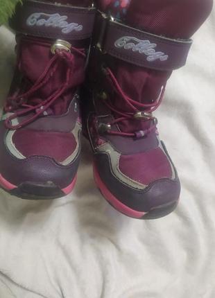 Том м ботинки ботинки зимние теплые розовые фиолетовые 303 фото