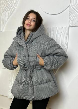Тепла зимова куртка, вовна, пуховик2 фото