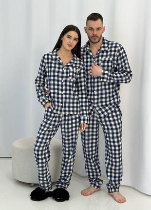 Котонова піжама в клітинку