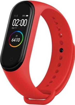 Силіконовий ремінець для xiaomi mi band 2 червоний2 фото