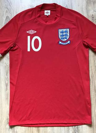Винтажная футбольная джерси umbro england 10 brennan
