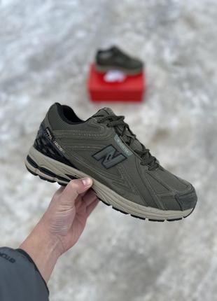 Зимние кроссовки new balance 1906r khaki beige gore-tex fur