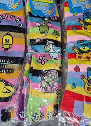 Шкарпетки з роздільним пальцями жіночі дитячі, кольорові шкарпетки, шкарпетки з пальцями, шкарпетки з малюнками, жіночі дитячі шкарпетки, шкарпетки4 фото
