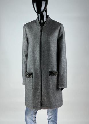 Фирменное шерстяное пальто maje sandro cos