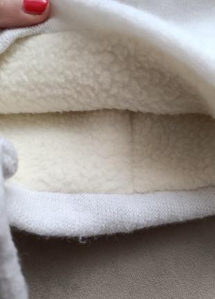 Шапка зима шапочка зимова натуральні бомбони зимовий утеплювач біла белая2 фото