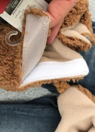 Мимешный теплый комплект для малыша шапуля и тапочки/угги7 фото