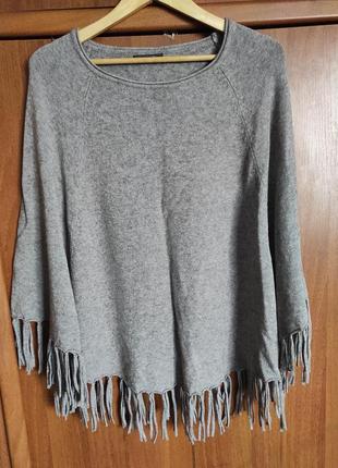 Шикарное мягкое пончо