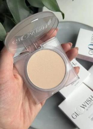 Прессованная сияющая пудра для лица huda beauty glowish luminous pressed powder (01 fair) 10 g