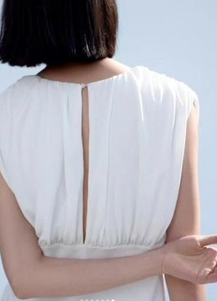 Біла сукня максі в грецькому стилі zara4 фото