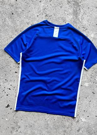 Nike blue sport short sleeve t-shirt embroidered logo спортивна футболка3 фото