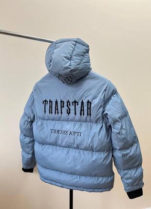 Куртка зимова пуховик трапстар голубая голуба trapstar зимова зимняя2 фото