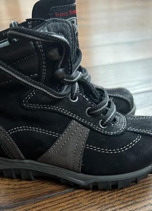 Нові зимові шкіряні замшеві черевички franco romagnoli