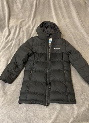 Куртка пухова для хлопчиків columbia bear hunt ridge™ down jacket чорна1 фото