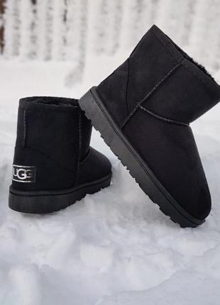 Черные низкие классические базовые угги уги ботинки унты
