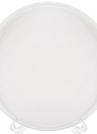 Тарілка обідня white city, набір 2 тарілки ø 25 см, біла порцеляна1 фото