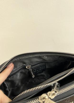 Стильна жіноча сумка в стилі crossbody harmonic black/blue люкс якість6 фото