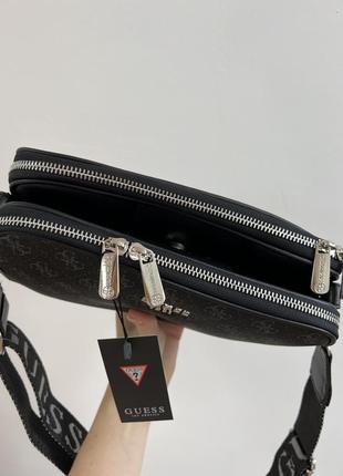 Стильна жіноча сумка в стилі crossbody harmonic black/blue люкс якість7 фото
