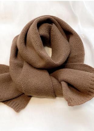 Легкий вязаный мужской женский шарф