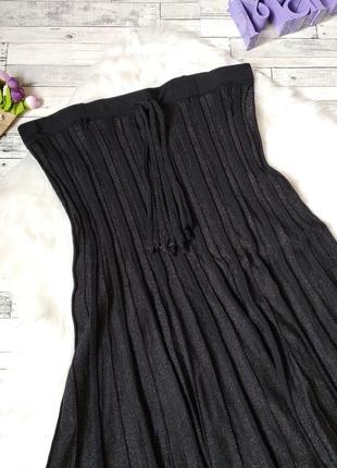 Платье zara женское черное без бретелек2 фото