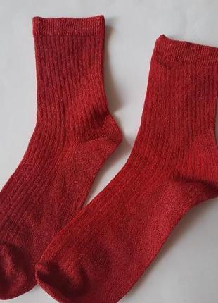 Шкарпетки із люрексом на 4-6 р. eur 27-30