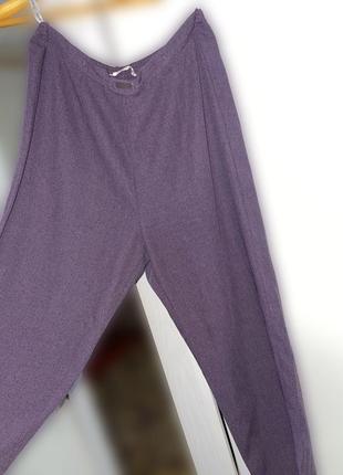 Прямые брюки фиолетовые2 фото