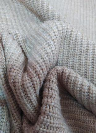 Женский удлиненный свитер джемпер кофта оверсайз с широкими рукавами2 фото