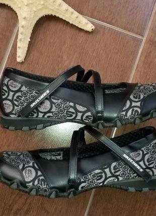 Туфли балетки.  skechers..р.39 - 39,5.