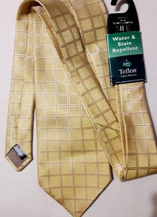 Шовковий брендовий гастук st.michael from marks &spencer стильний краватка шовк