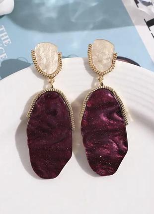 Сережки в стиле zara