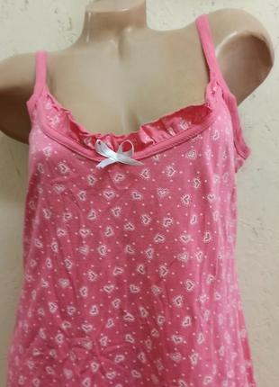 Ночная рубашка ночнушка длинная хлопковая розовая размер xl2 фото