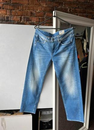 G-star raw women's blue 3301 стартовая loose denim jeans женские джинсы