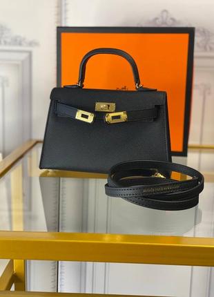 Сумка кожаная  люкс качество в стиле hermes kelly mini5 фото