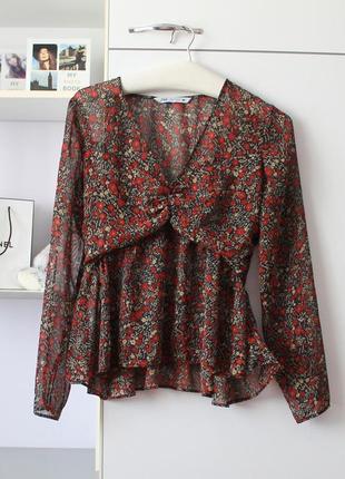 Повітряна блуза в бохо стилі від zara