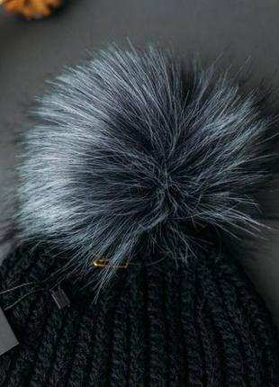 Набір шапка снуд зимова тепла жіноча3 фото