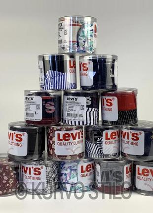 Мужские трусы levis, приятный гладкий материал, цвет бордовый в цветную полоску, размер l  (подойдет на m)5 фото