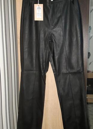 Матовые кожаные брюки jjxx5 фото