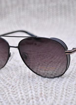 Фирменные солнцезащитные очки капля marc john polarized mj0794 с боковой шорой окуляри2 фото
