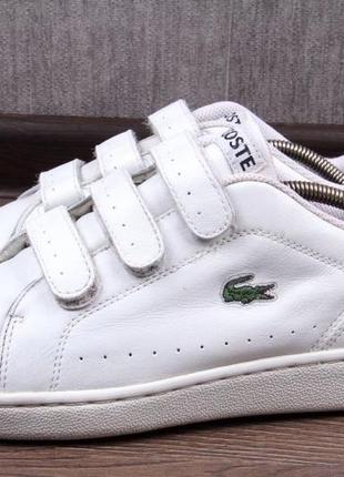 Кроссовки lacoste оригинал размер 43 белые кожаные stan smith кожа