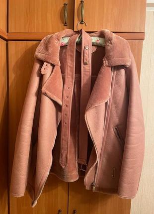 Рожева куртка-косуха2 фото