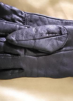 Угутепленные кожаные перчатки6 фото