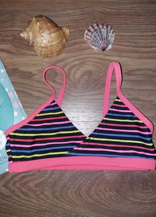 Верх купальника на девочку в полоску разноцветный  alive р. 104
