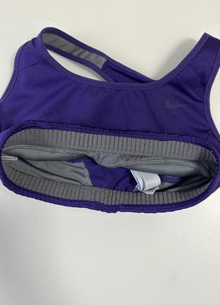Фиолетовый спортивный топ nike dri-fit xs/xxs6 фото