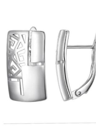 Серьги серебро silver original