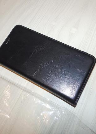 Шкіряний чохол-книжка для iphone 7 / 8 black (чорний)