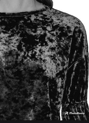 Нарядна женская велюровая блуза размер 50-544 фото